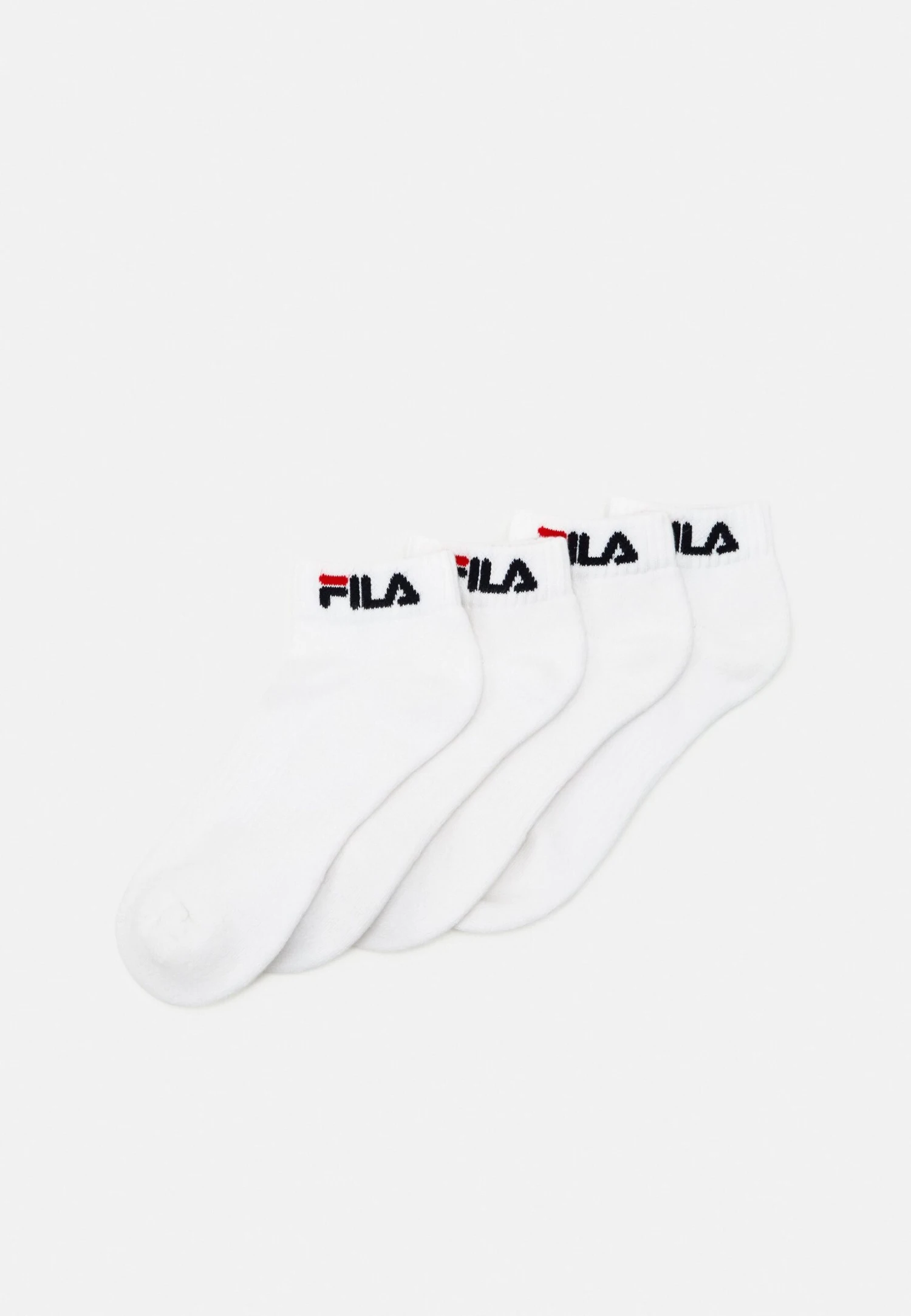 Fila Quarter Plain Half Terry Socks 4 Pack Unisex - Chaussettes - White 1 Fila Quarter Plain Half Terry Socks 4 Pack Unisex - Chaussettes - White