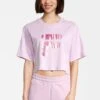 Fila Bothel Cropped Graphic Tee - T-Shirt Imprimé - Fair Orchid