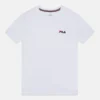 Fila Logo Small Kids Unisex - T-Shirt Basique - White
