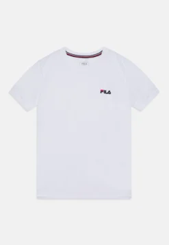 Fila Logo Small Kids Unisex - T-Shirt Basique - White