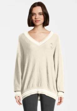 Fila Telling V Neck - Pullover - Antique White