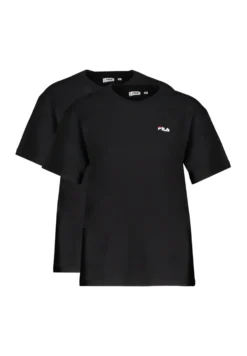 Fila Lifestyle Bari 2Er Pack - T-Shirt Basique - Schwarzschwarz