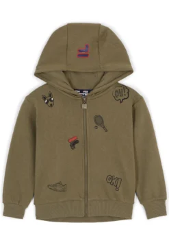 Fila Apparel Bakersield Hooded - Sweat Zippé - Burnt Olive