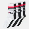 Fila Lifestyle Plain Unisex 6 Pack - Chaussettes - White/Black