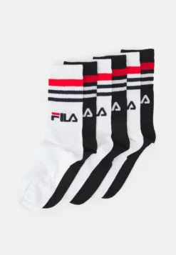 Fila Lifestyle Plain Unisex 6 Pack - Chaussettes - White/Black