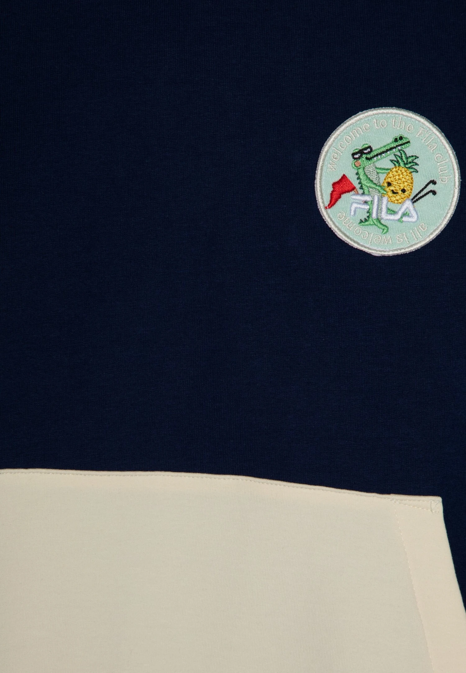 Fila Thackerville Oversized Hoody Unisex - Sweatshirt - Medieval Blue/Antique White/Carmine 3 Fila Thackerville Oversized Hoody Unisex - Sweatshirt - Medieval Blue/Antique White/Carmine – Image 3