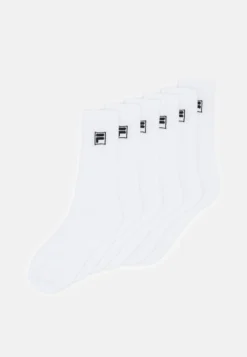 Fila Crew Tennis 6 Pack Unisex - Chaussettes - White