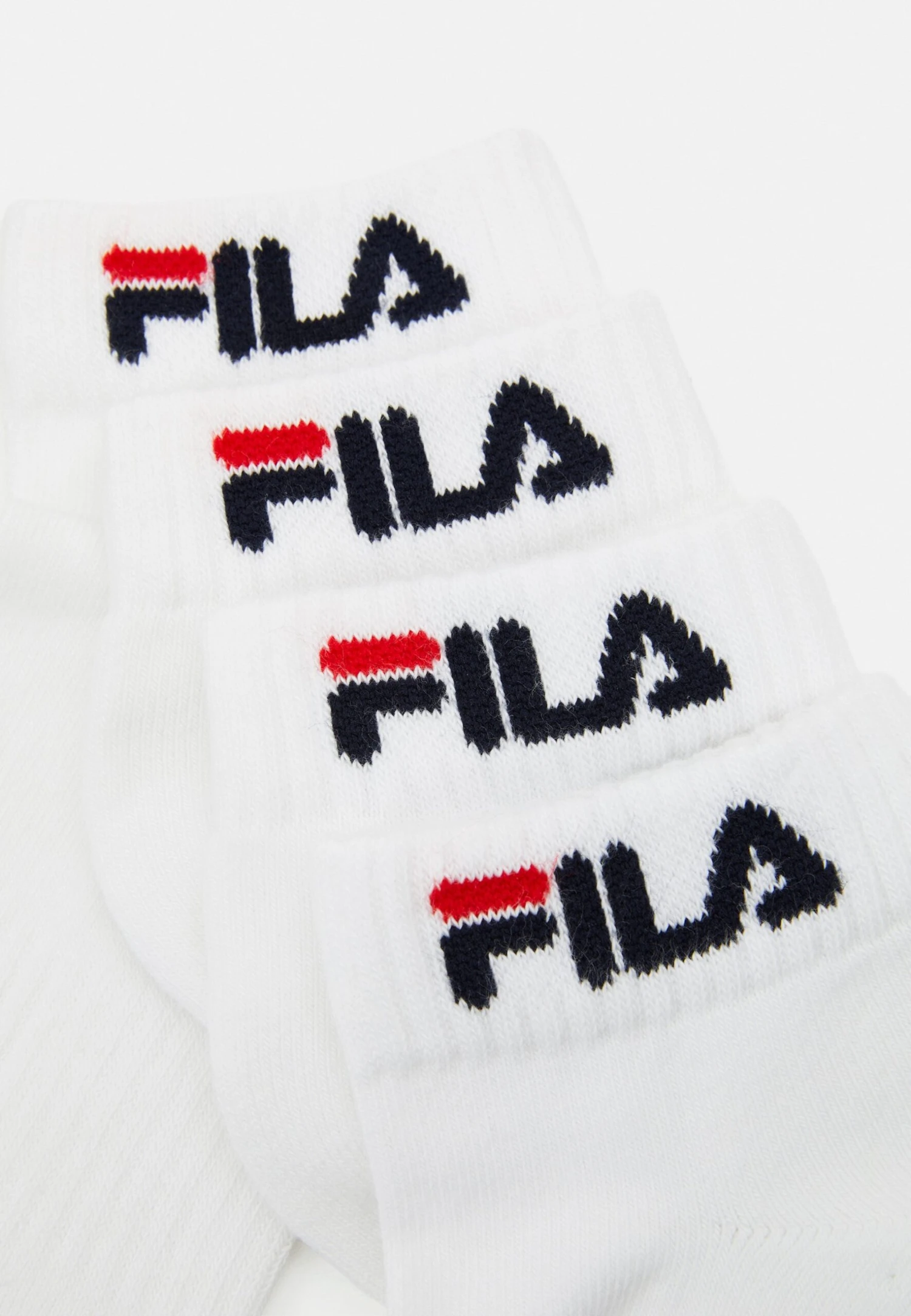 Fila Quarter Plain Half Terry Socks 4 Pack Unisex - Chaussettes - White 2 Fila Quarter Plain Half Terry Socks 4 Pack Unisex - Chaussettes - White – Image 2