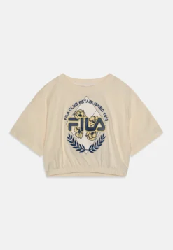 Fila Tamm Cropped Tee - T-Shirt Imprimé - Antique White