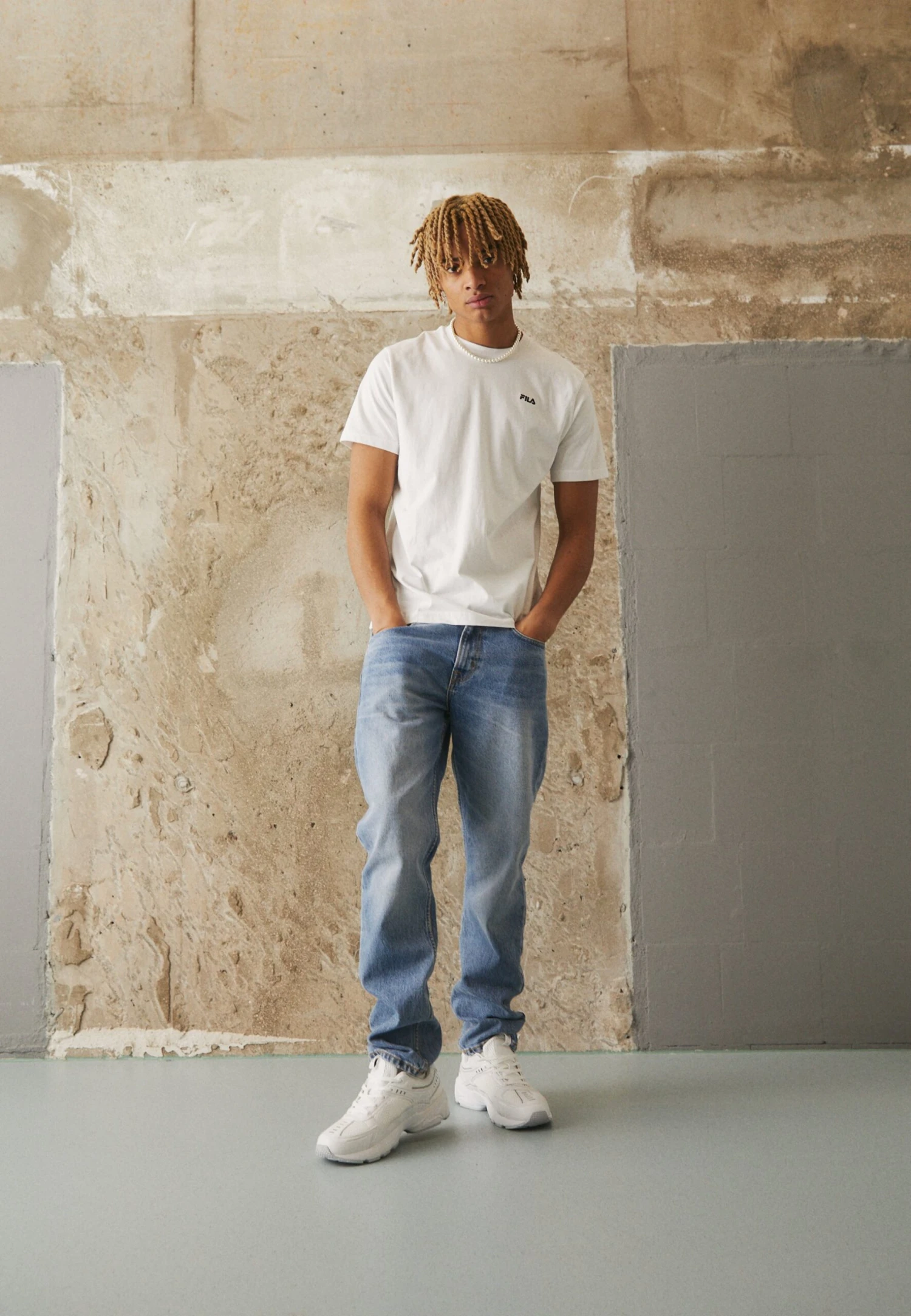 Fila Berloz Tee Unisex - T-Shirt Basique - Bright White 2 Fila Berloz Tee Unisex - T-Shirt Basique - Bright White – Image 2