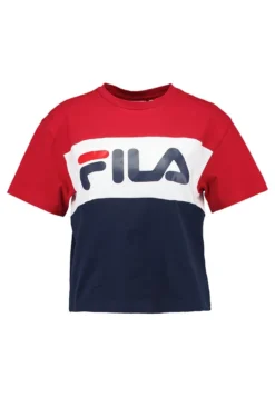 Fila Allison - T-Shirt Imprimé - Black Iris/True Red/Bright White -Magasin De Mode Et De Sport 741ea45fd41d40628b91be2b2b72a6a4