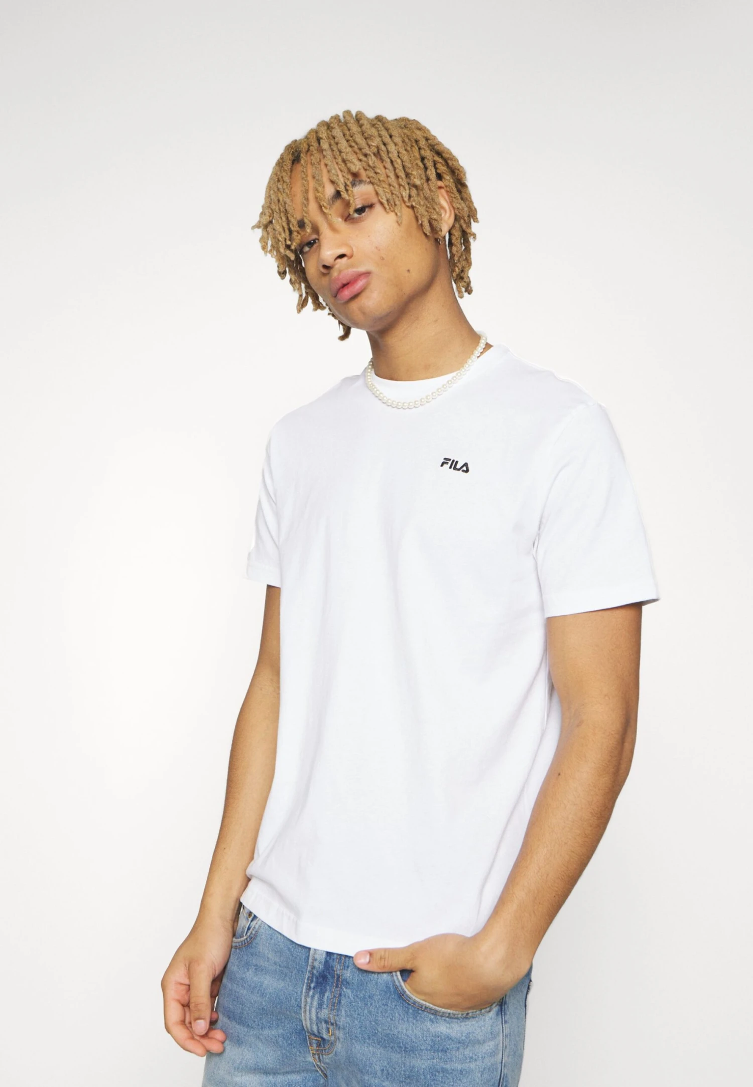 Fila Berloz Tee Unisex - T-Shirt Basique - Bright White 3 Fila Berloz Tee Unisex - T-Shirt Basique - Bright White – Image 3