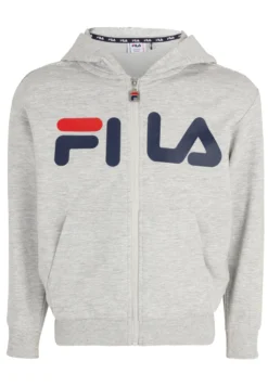 Fila Apparel Balge Classic Logo Zip Hoody - Sweat Zippé - Light Grey Melange