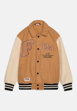 Fila Tuetingen Teen Unisex Varsity - Blouson Bomber - Iced Coffe/Whitecap Grey