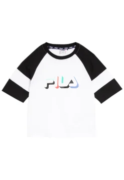 Fila T-Shirt Imprimé - Bright White/Black Beauty