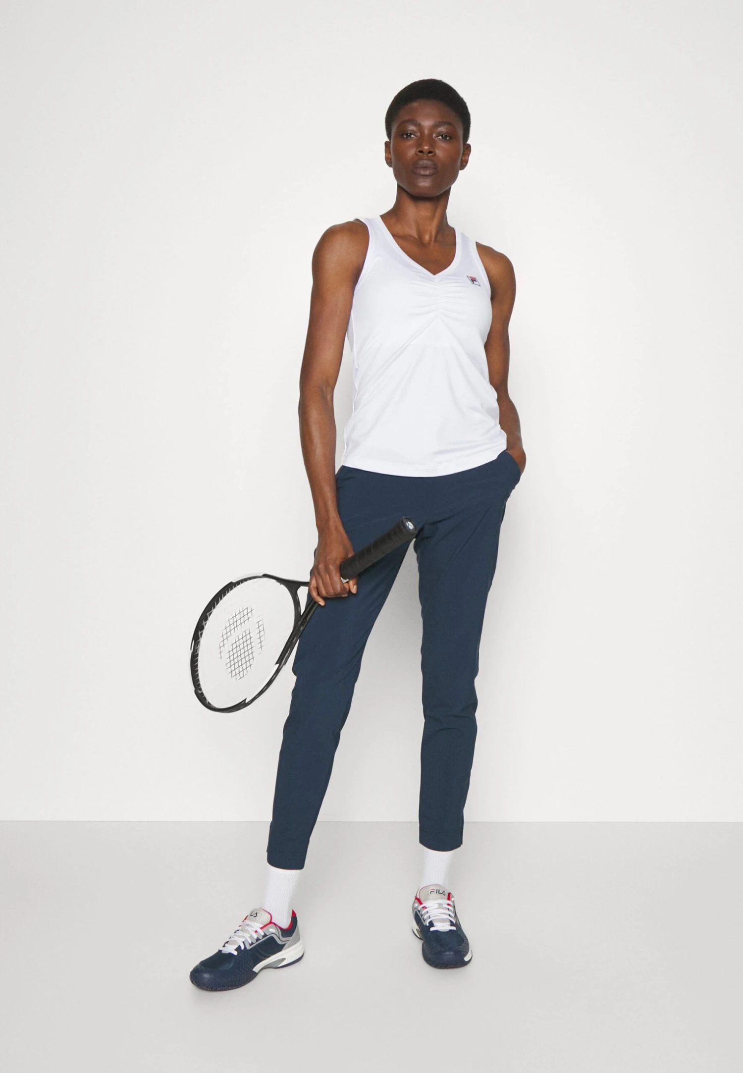 Fila Pants Emily - Pantalon Classique - Peacoat Blue 2 Fila Pants Emily - Pantalon Classique - Peacoat Blue â Image 2