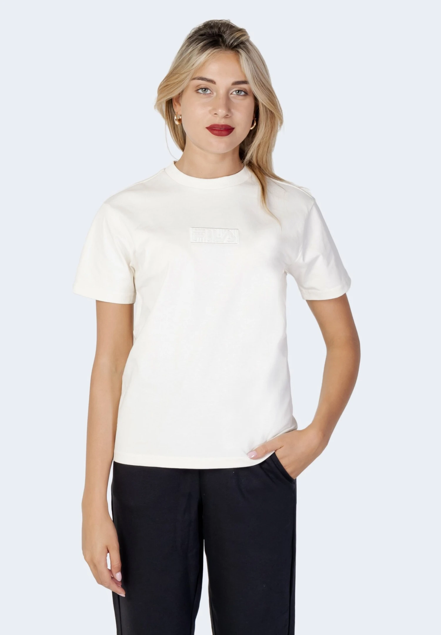 Fila Braila - T-Shirt Basique - Egret 1 Fila Braila - T-Shirt Basique - Egret