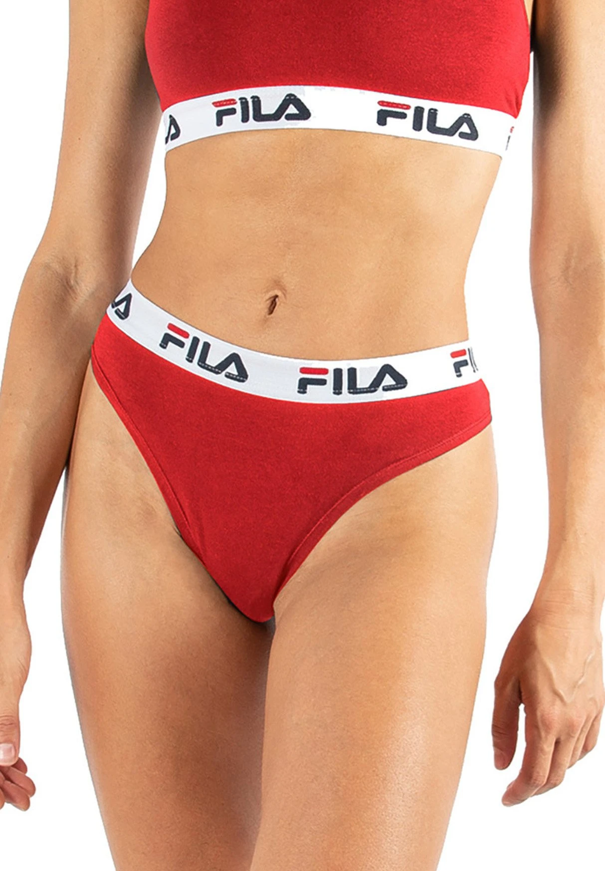 Fila Regular Waist Breiter Logo-Bund - String - Rot 1 Fila Regular Waist Breiter Logo-Bund - String - Rot