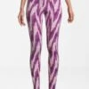 Fila Calla Heigh Waist - Collants - Purple Abstract Etno Aop