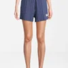 Fila Tebra High Waist - Short De Sport - Medieval Blue Antique White Irregular Striped