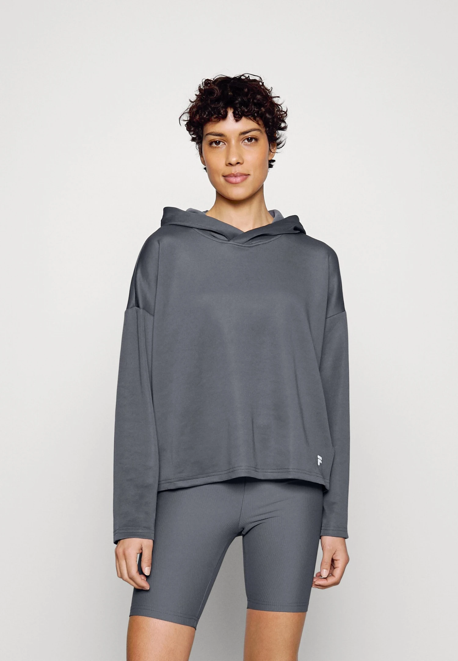 Fila Caorle Cropped Hoody - Sweatshirt - Iron Gate 1 Fila Caorle Cropped Hoody - Sweatshirt - Iron Gate