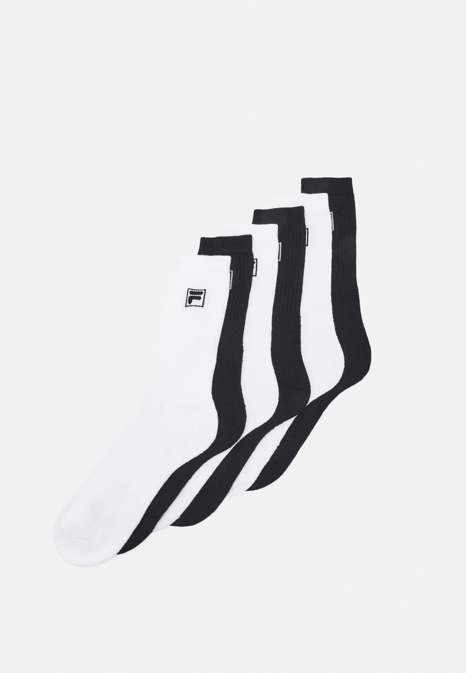 Fila Crew Tennis Full Terry 6 Pack - Chaussettes - Black/White 1 Fila Crew Tennis Full Terry 6 Pack - Chaussettes - Black/White