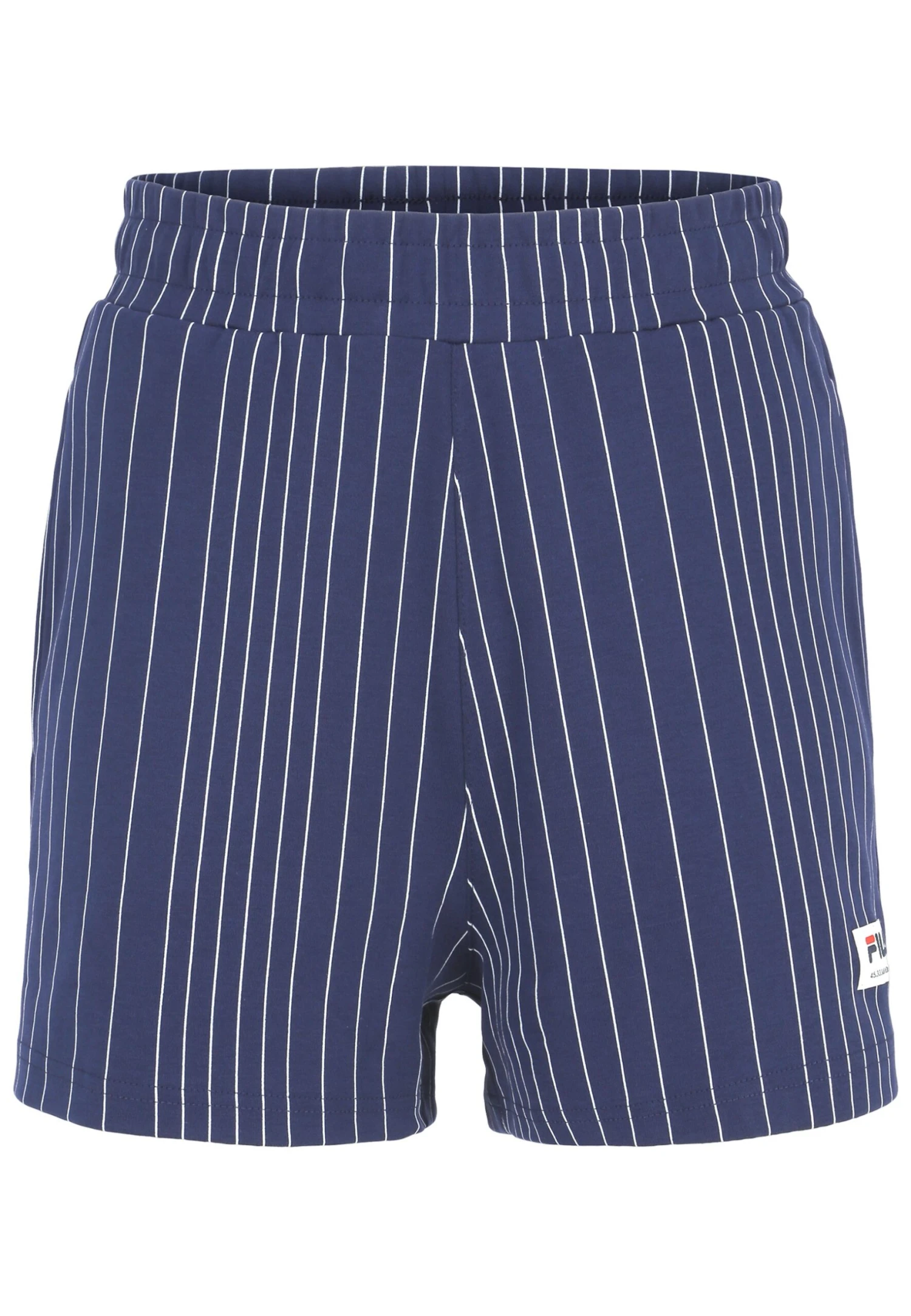 Fila Tebra High Waist - Short De Sport - Medieval Blue Antique White Irregular Striped 4 Fila Tebra High Waist - Short De Sport - Medieval Blue Antique White Irregular Striped – Image 4