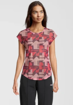 Fila Apparel Riesa - T-Shirt Imprimé - Amaranth React Aop