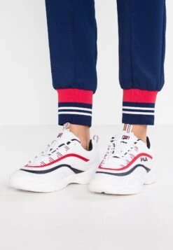 Fila Ray - Baskets Basses - White/Navy/Red