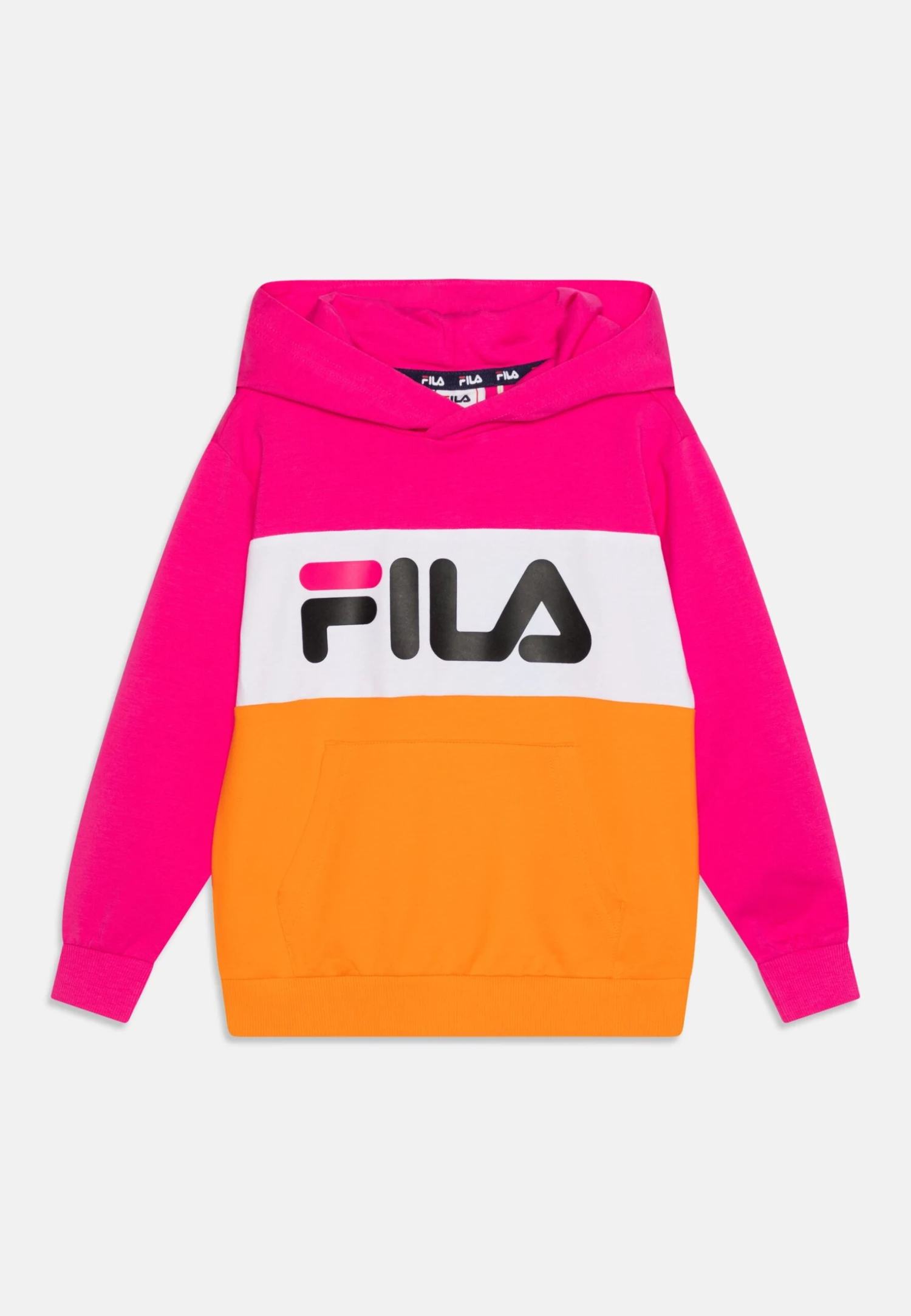 Fila Bagana Blocked Hoody Unisex - Sweatshirt - Orange Peel/Fuchsia Purple/Bright White 1 Fila Bagana Blocked Hoody Unisex - Sweatshirt - Orange Peel/Fuchsia Purple/Bright White
