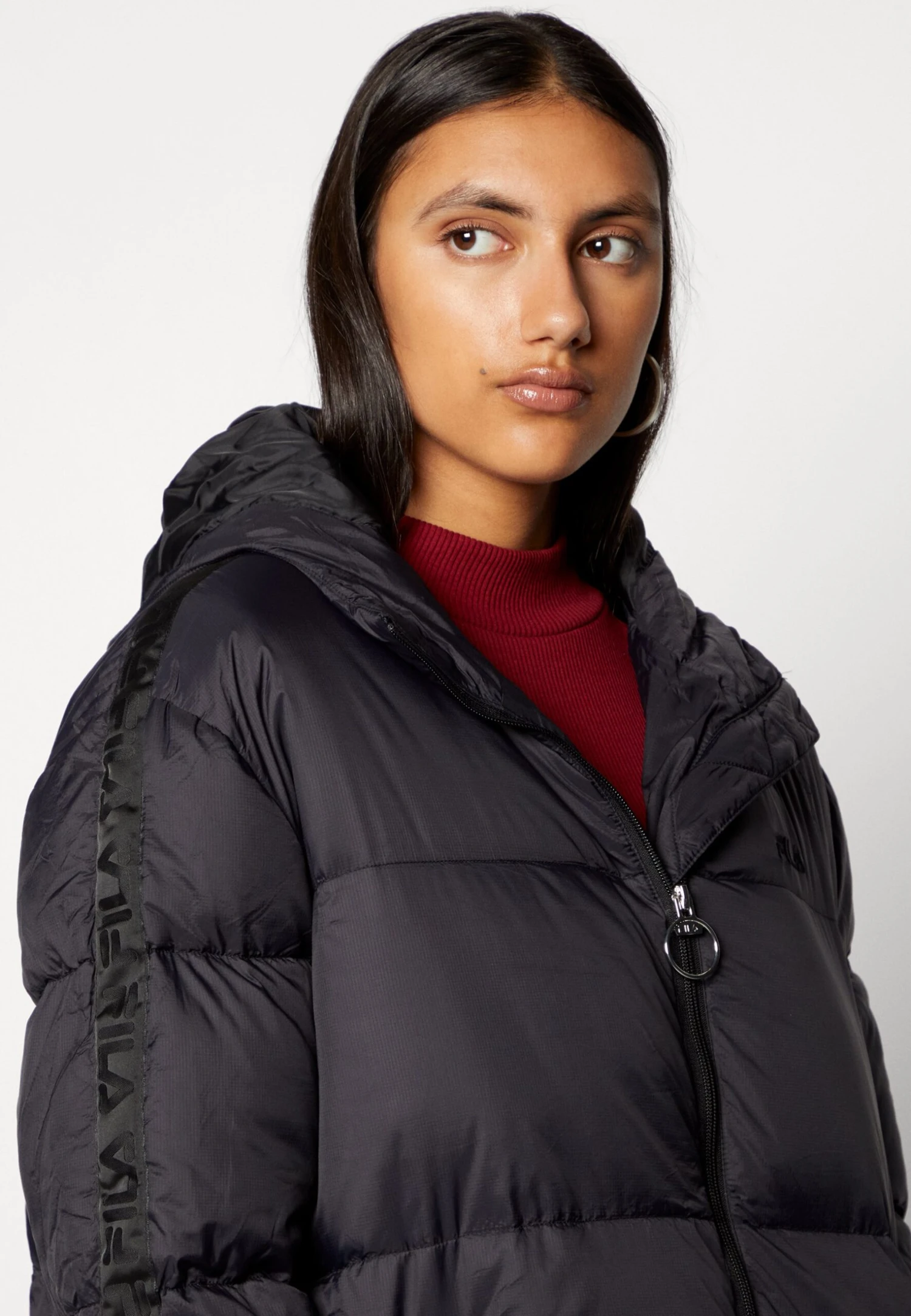 Fila Berislav Long Padded Coat - Manteau D'Hiver - Moonless Night 6 Fila Berislav Long Padded Coat - Manteau D'Hiver - Moonless Night – Image 6