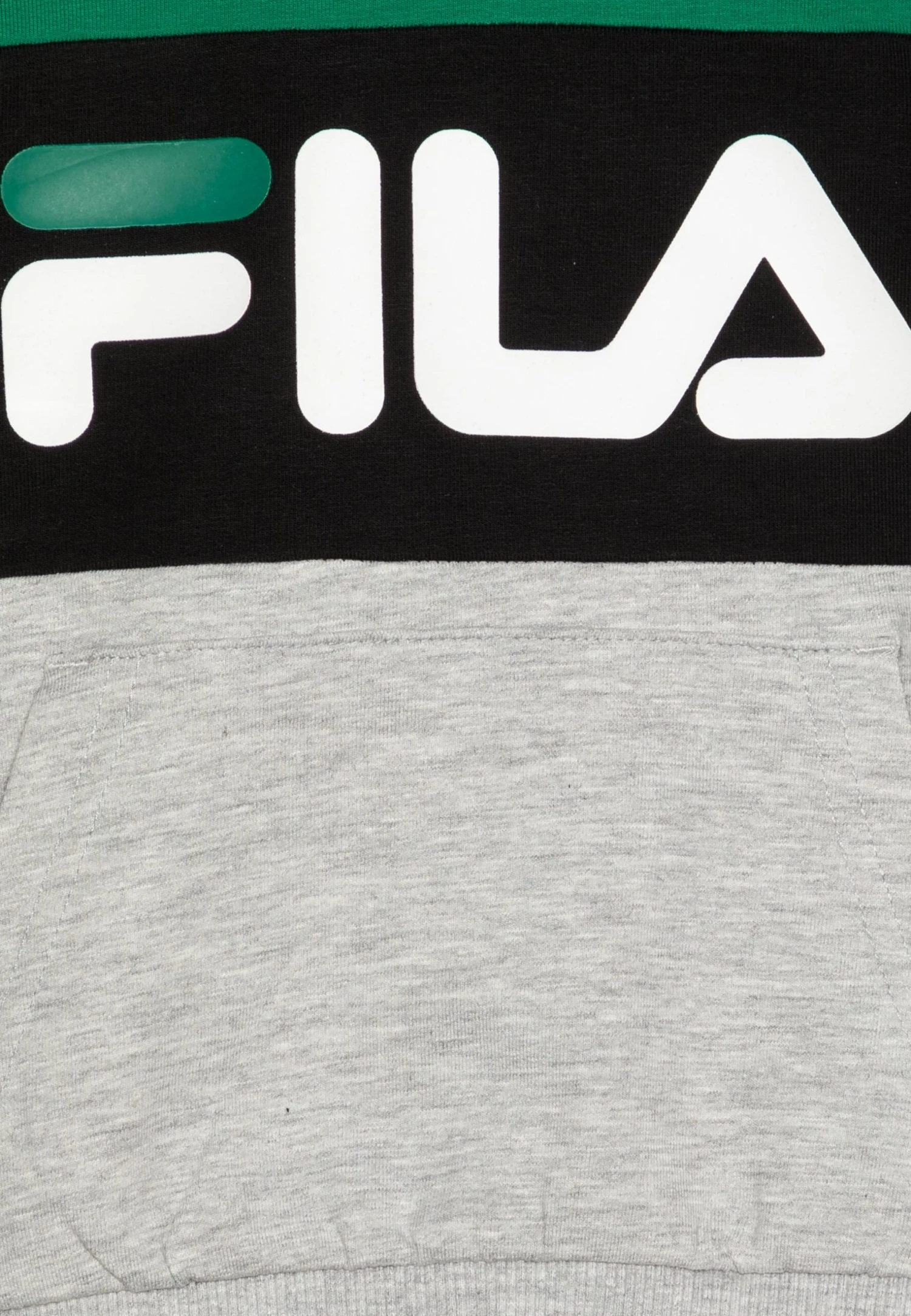 Fila Bagana Blocked Hoody Unisex - Sweatshirt - Light Grey Melange/Verdant Green/Black 3 Fila Bagana Blocked Hoody Unisex - Sweatshirt - Light Grey Melange/Verdant Green/Black â Image 3