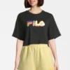 Fila Apparel Beuna Cropped Graphic Tee - T-Shirt Imprimé - Black