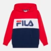 Fila Bagana Blocked Hoody Unisex - Sweatshirt - Medieval Blue/True Red/Bright White