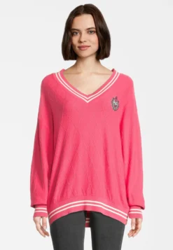 Fila Telling V Neck - Pullover - Carmine