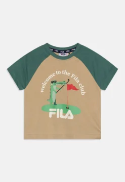 Fila Teschendorf Tee Unisex - T-Shirt Imprimé - Fields Of Rye/Blue Spruce
