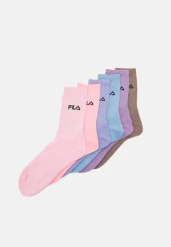 Fila Italia Unisex 6 Pack - Chaussettes - Pion/Roseberry/Violet/Skye Blue/Bubble Gum/Latte