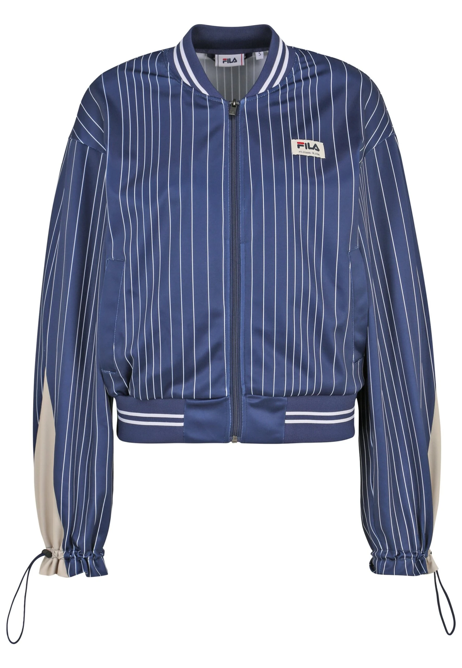 Fila Torrelavega - Veste De Survêtement - Medieval Blue Antique White Irregular Striped 4 Fila Torrelavega - Veste De Survêtement - Medieval Blue Antique White Irregular Striped – Image 4