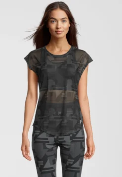 Fila Apparel Riesa - T-Shirt Imprimé - Black Beauty React Aop