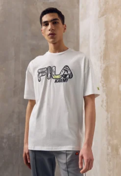 Fila Vr46 Oversized Tee - T-Shirt Imprimé - Bright White