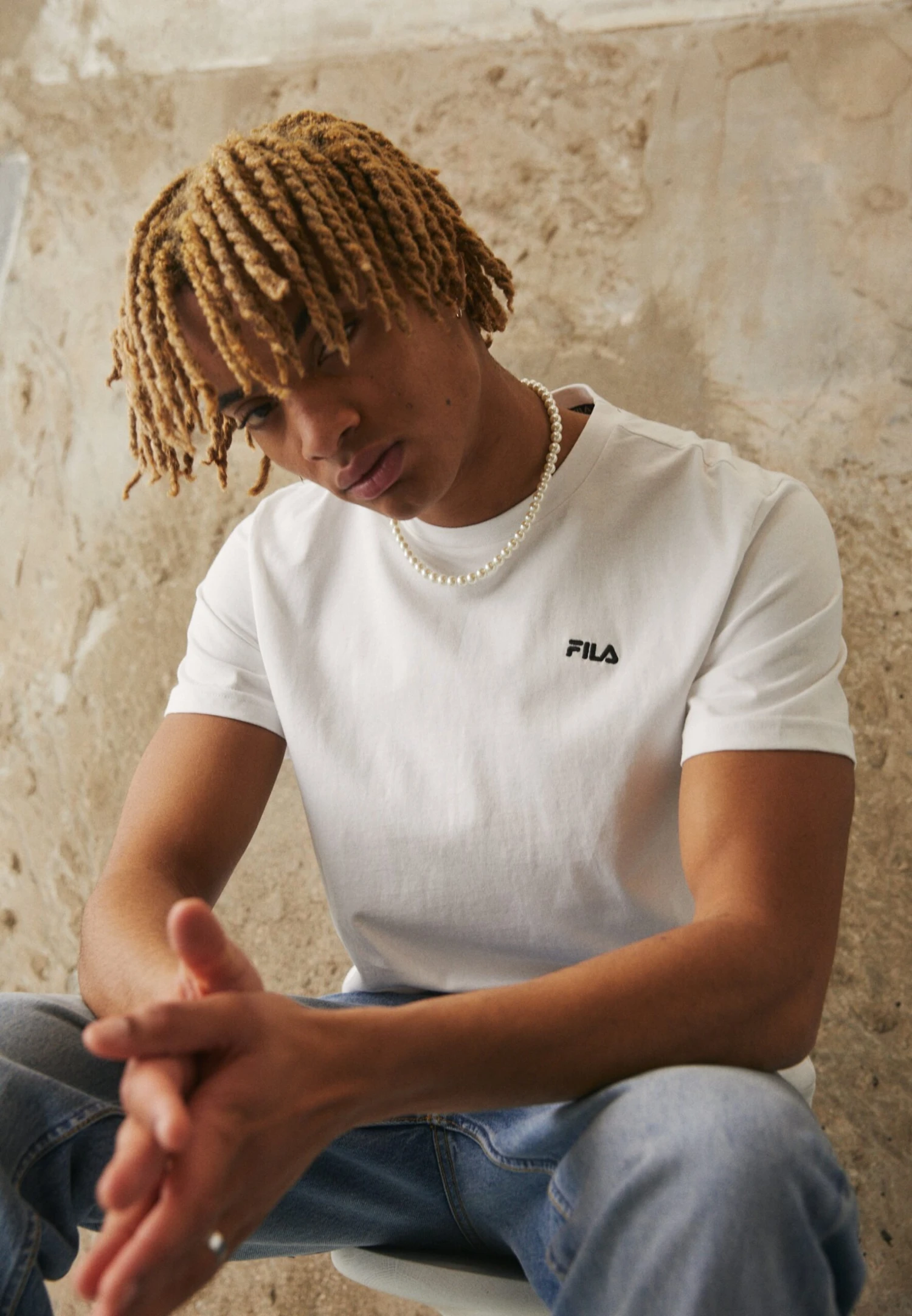 Fila Berloz Tee Unisex - T-Shirt Basique - Bright White 1 Fila Berloz Tee Unisex - T-Shirt Basique - Bright White