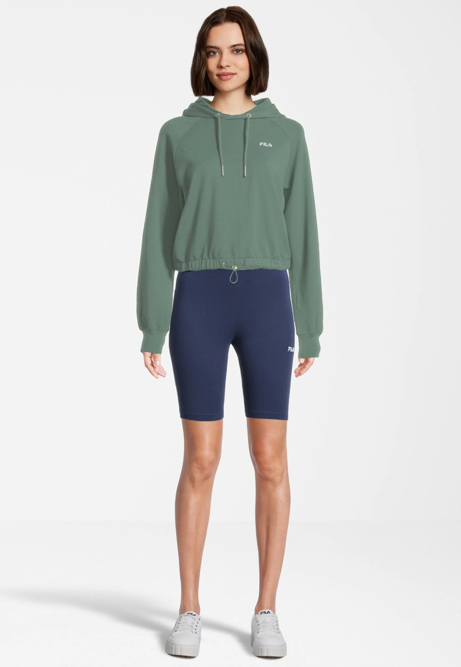 Fila Baalberge Cropped - Sweat À Capuche - Silt Green 2 Fila Baalberge Cropped - Sweat À Capuche - Silt Green – Image 2