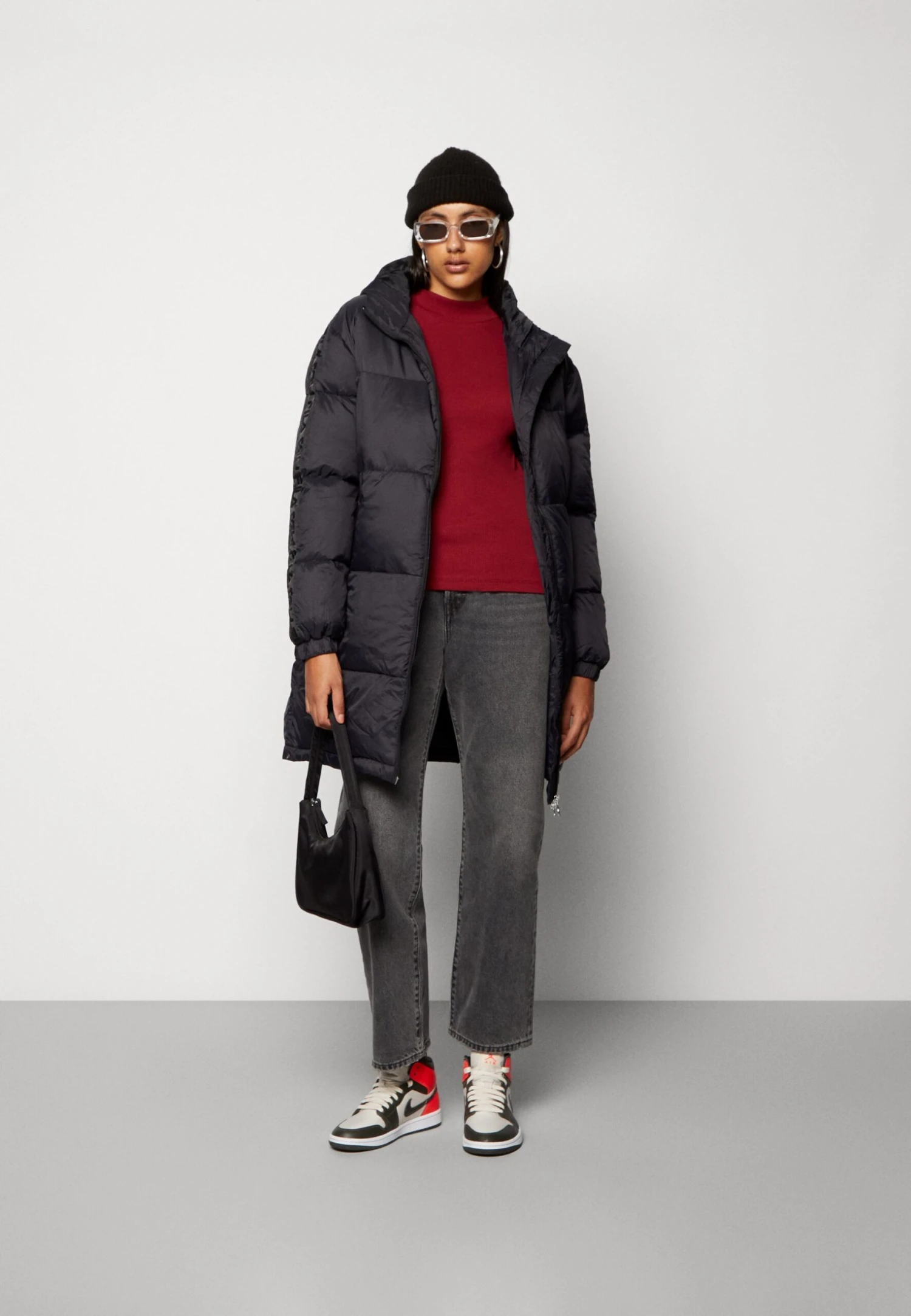 Fila Berislav Long Padded Coat - Manteau D'Hiver - Moonless Night 1 Fila Berislav Long Padded Coat - Manteau D'Hiver - Moonless Night