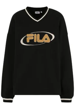 Fila Helen Loose Fit V-Neck - Sweatshirt - Black